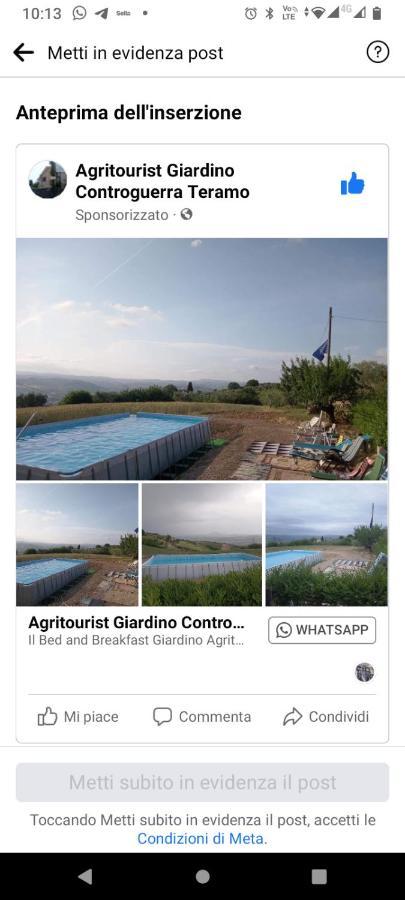 Bed&Breakfast Giardino Agritourist Controguerra Kültér fotó
